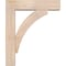 Ekena Millwork Thorton Block Smooth Bracket w/ Offset Brace, Douglas Fir, 5 1/2"W x 20"D x 24"H BKT0604X20X24THR05SDF - alternate 4